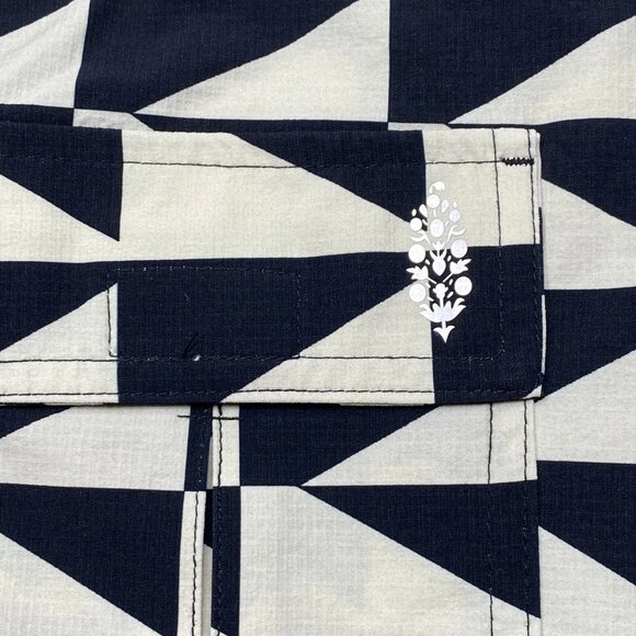 Free People Women’s Off The Grid Wide Leg Pants Size M Black/Beige - Picture 6 of 8